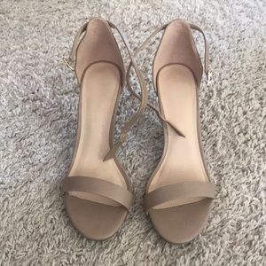 Peep toe ankle strap heals